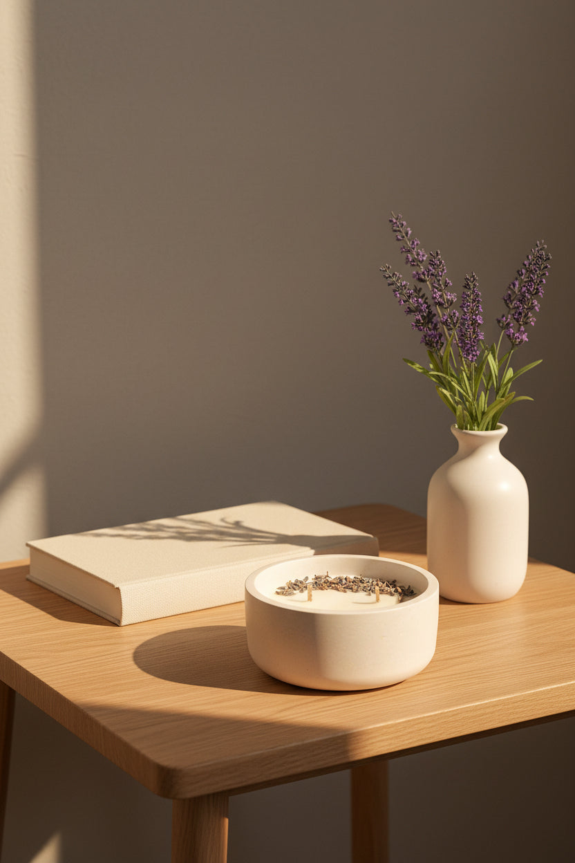 Velas aromáticas de cera de soja