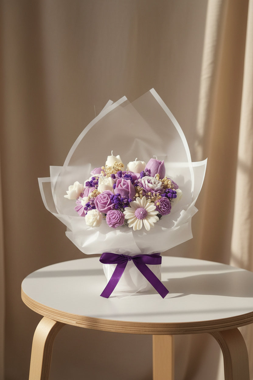 Ramos de flores de velas