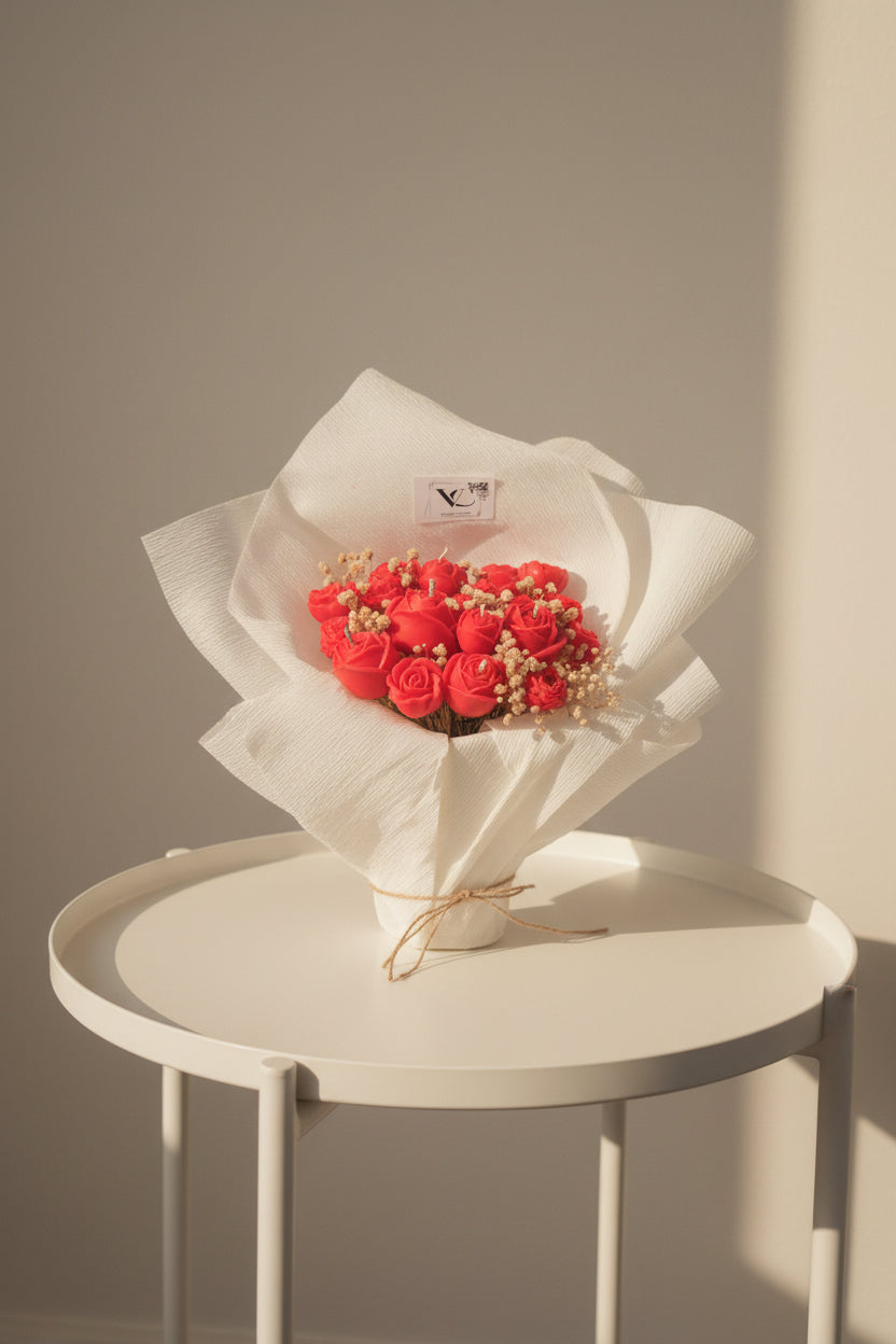 Ramo de flores de velas personalizable